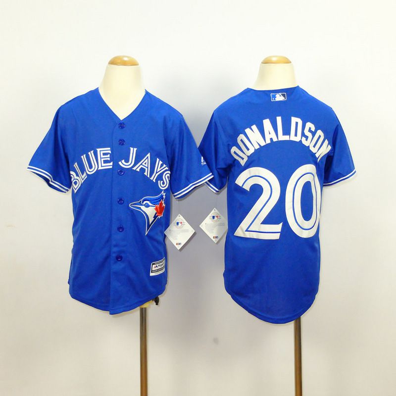 Youth Toronto Blue Jays 20 Donaldson Blue MLB Jerseys